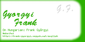 gyorgyi frank business card